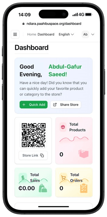 Ndiara Ecommerce Dashboard